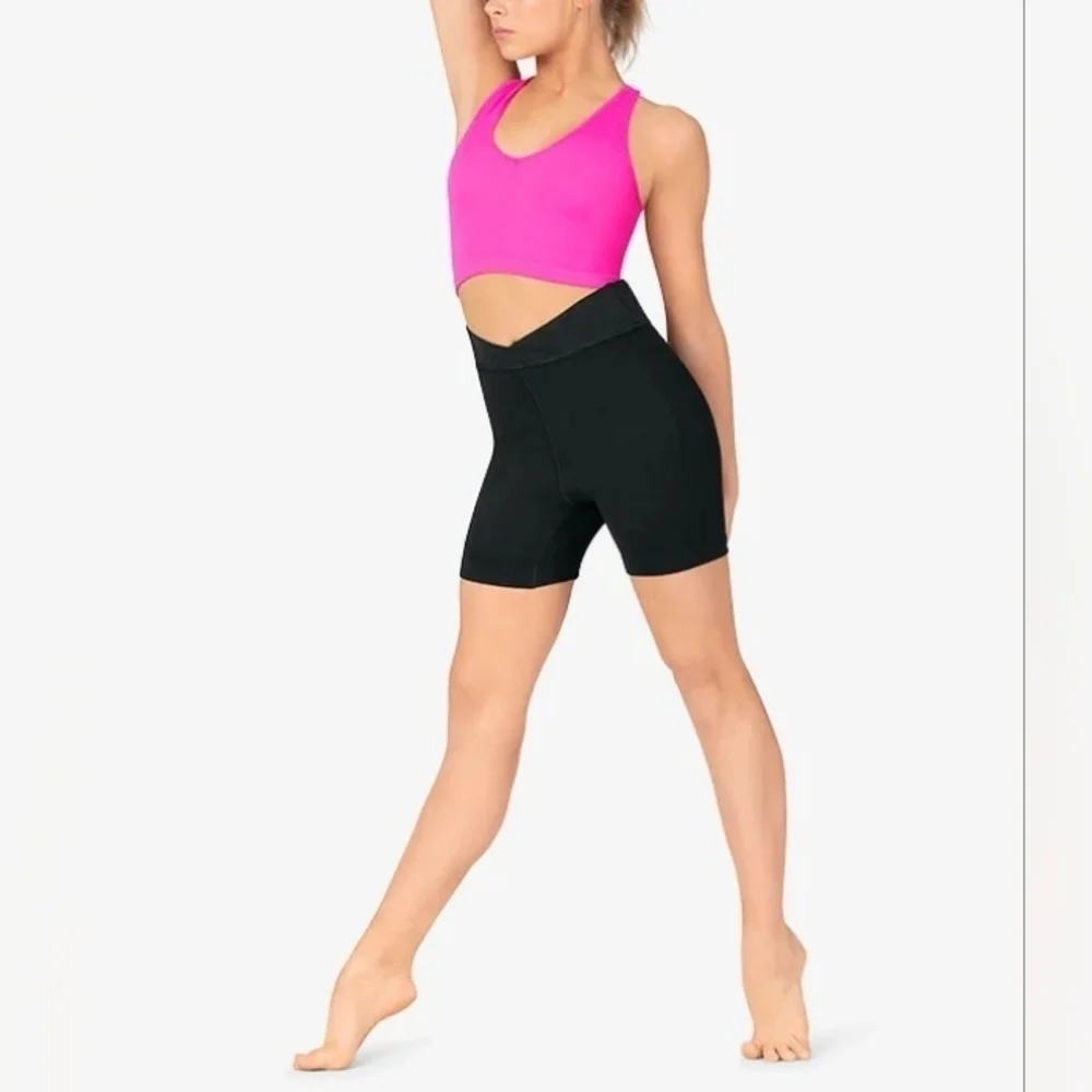 NWT Free People Womens "Free Throw" High Rise Bike Shorts Medium_4